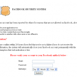 FB security center scam 1 PCC blocked