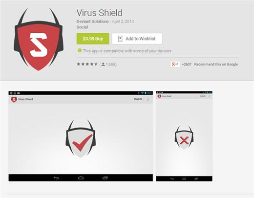 全球下載破萬次的資安付費App 竟毫無功能？！ 付費防毒程式「Virus Shield」已遭Google Play下架