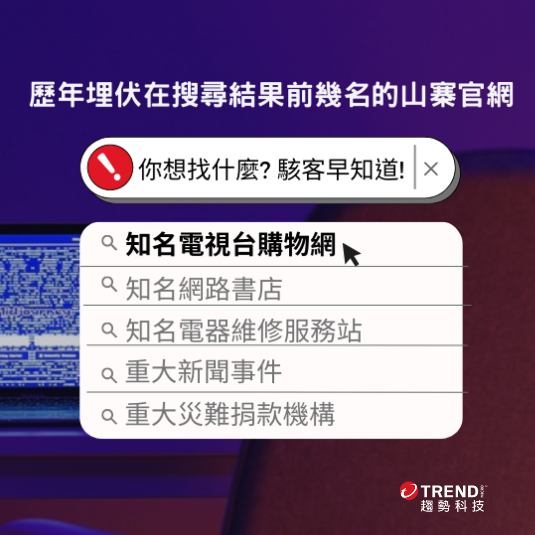 你搜尋到的網站是真的嗎？趨勢科技與日本合作揭發SEO 惡意程式與假購物網站詐騙黑幕- 資安趨勢部落格
